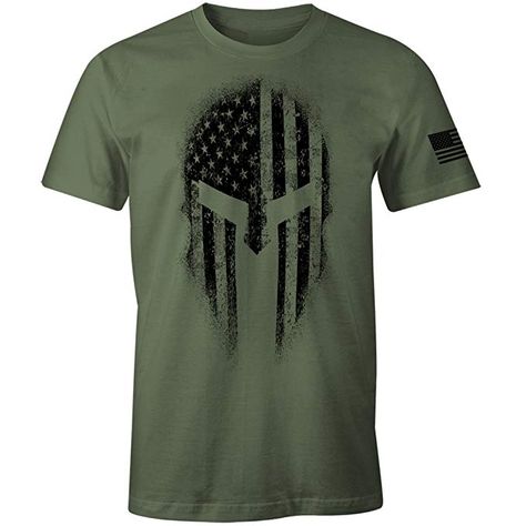 Pitbull Shirts, Spartan Warrior, Patriotic Shirt, Mens Cotton T Shirts, Military Veterans, Patriotic Shirts, Pullover Designs, American Shirts, Usa Flag