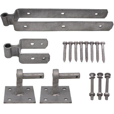 Field Gate Hinges Adjustable Farm Set Heavy Duty 5Bar Fixings Hook Plate DSFH | eBay Gate Hinges Heavy Duty, Wooden Garden Gate, Fence Wall Design, Heavy Duty Hinges, Gate Hinges, Gate Hardware, Hot Dip, Top Band, Magnetic Knife Strip