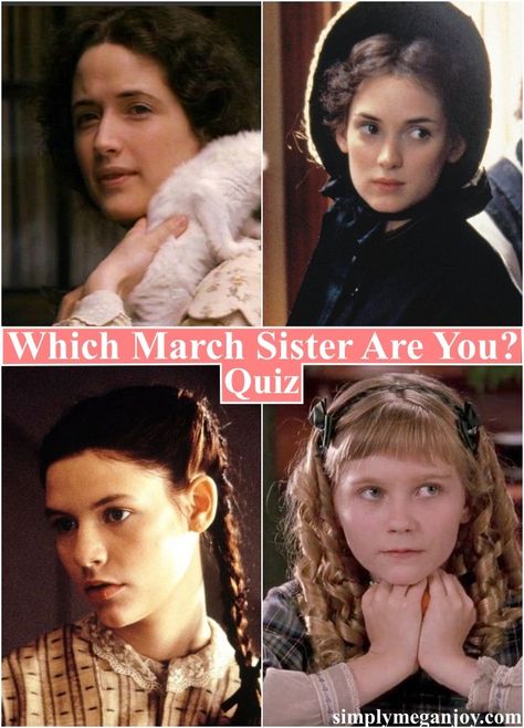 Meg, Jo, Beth, and Amy are four of the most beloved literary sisters in history, let’s see which one you are! Meg Jo Beth And Amy, Amy March 1994, Meg March 1994, Meg And John Little Women, Jo And Amy March, Meg March Outfit, Beth March 1994, Which March Sister Are You, Jo March 1994