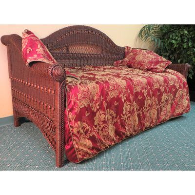 Yesteryear Classic Daybed Finish: Brownwash Wicker Daybed, Trundle Bed With Storage, Rattan Daybed, Twin Daybed, Wicker Decor, Daybed With Trundle, Wicker Sofa, Guest Bed, Trundle Bed