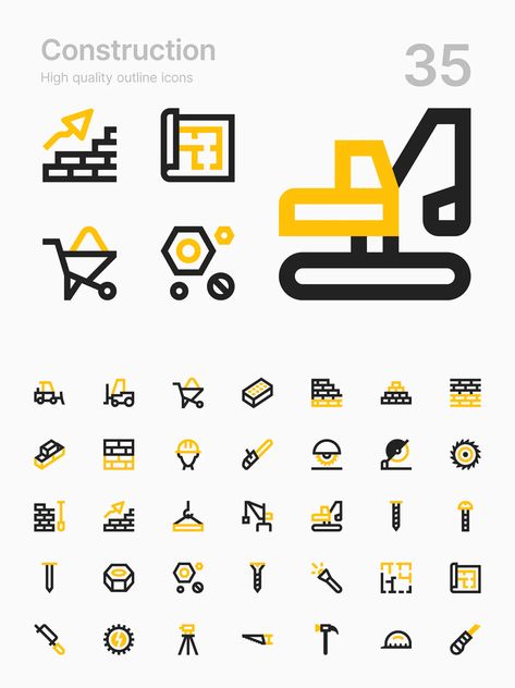 Construction Symbols, Construction Icon, Construction Tools Buildings, Logo Ig, Construction Company Logo, Construction Branding, Construction Logo Design, Pet Logo, Icon Design Inspiration