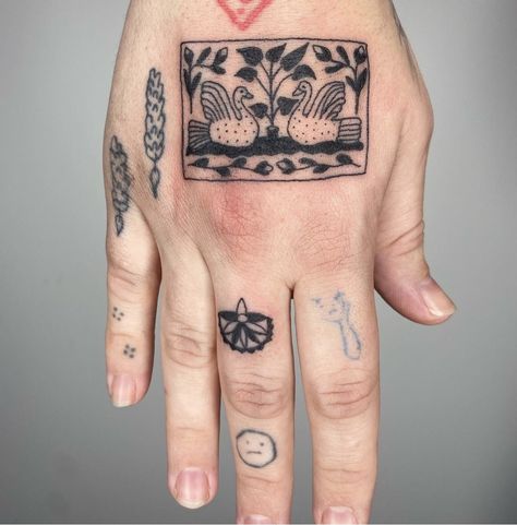 Rectangular Tattoo, Tile Tattoo, Computer Tattoo, Ignorant Tattoo, Ukrainian Tattoo, Hand Tattoo Ideas, Square Tattoo, Hand Stand, Double Exposure Photography