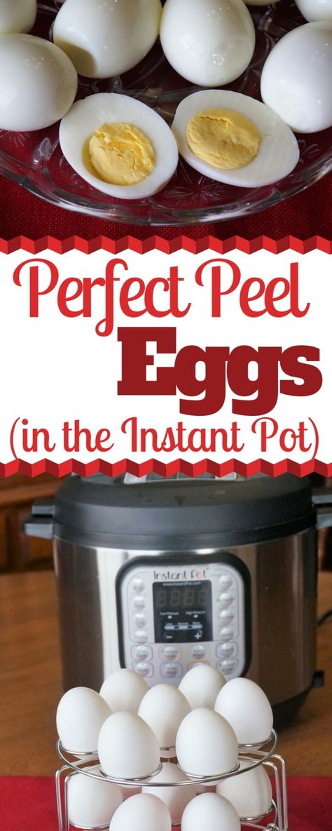 Instant Pot Hard-Boiled Eggs | Grace Like Rain Blog Hard Boiled Eggs Instant Pot, Boiled Eggs Instant Pot, Eggs In The Instant Pot, Pressure Cooker Eggs, Hard Boiled Eggs Easy Peel, Leftover Hard Boiled Eggs, Easy Peel Eggs, Easy Hard Boiled Eggs, Instant Pot Hard Boiled Eggs