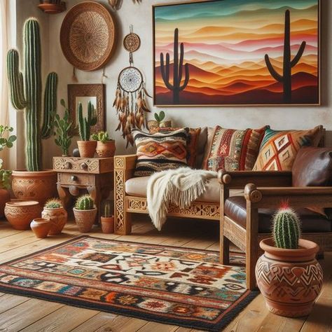 Southwestern Decor 101: A Complete Guide to Infuse Warmth and Style Native American Room Decor, Mexican Decor Bedroom, Native American Living Room, Vintage Western Decor, American Room, Southwestern Furniture, Desert Cowgirl, Vintage Trailer Interior, Rustic Wooden Furniture