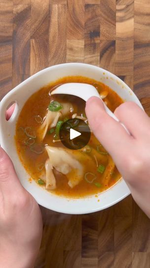 Dumplings & soup are a match made in heaven 🥟 🍜 | Amelie Wilson | Amelie Wilson · Original audio Recipes With 1lb Ground Beef, Dumplings Soup, Wonton Dumplings, Wonton Wrapper Recipes, Shrimp Taco Recipes, Dumpling Filling, Beef Pot Roast, Dumplings For Soup, Bouillon Cube