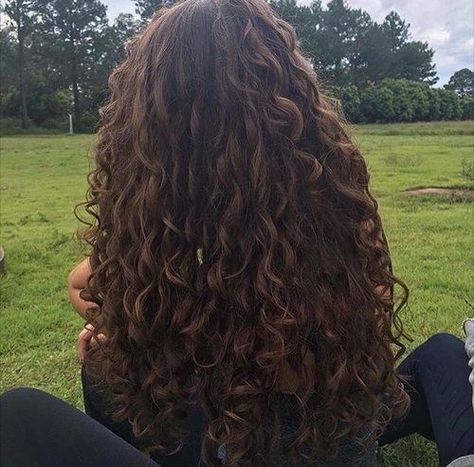 Effortless Hairstyles, Wavy Curly Hair, Curly Hair Inspiration, Permed Hairstyles, Curly Hair Care, Grunge Hair, Long Curly Hair, Long Curly, Aesthetic Hair