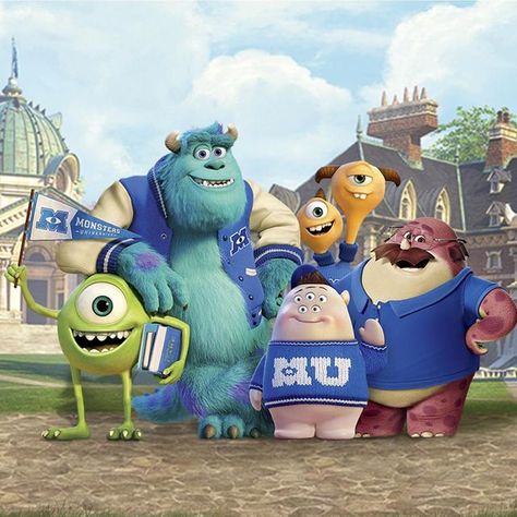 Monsters At Work, Ocean Waves Art, Waves Art, Monster School, Movie Club, Monsters University, Monster University, Wave Art, Disney Movie