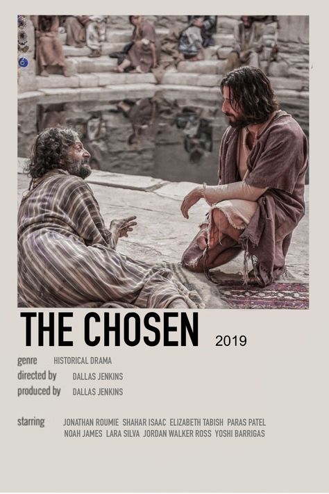 #aesthetic #movieposter #thechosentvseries Lara Silva, Minimalist Movie Poster, Historical Drama, Moving Pictures, The Chosen, Movie Poster, Room Ideas, Drama, Film