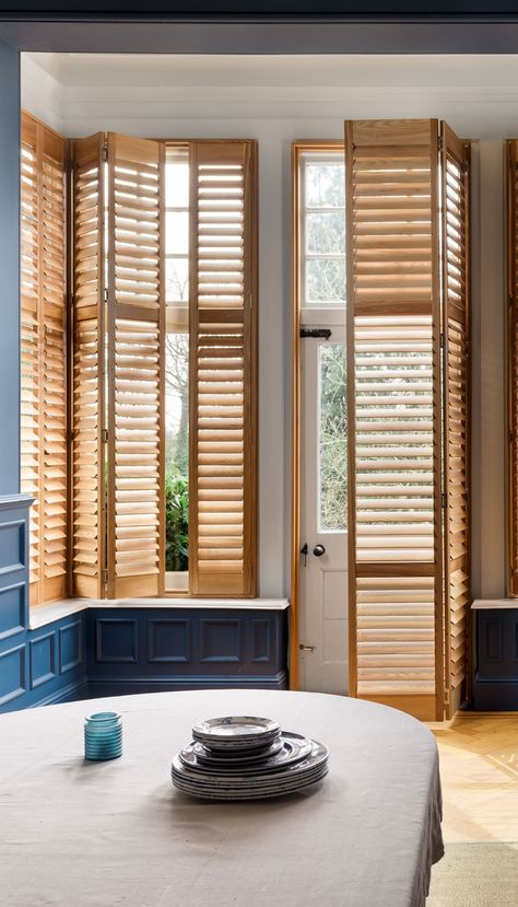 Patio Door Shutters, Stained Shutters, French Door Shutters, Window Shutters Indoor, Shutters Indoor, Door Shutters, Shutters Living Room, Consulting Room, Interior Shutters