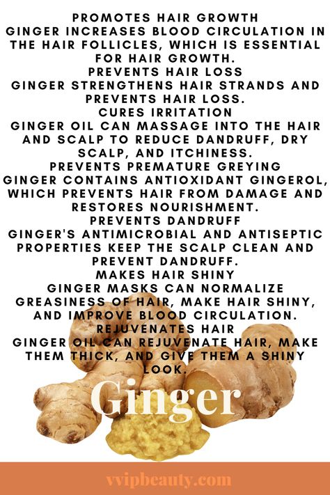 Ginger For Hair Growth, Ginger Hair Growth, Hair Grower, Promotes Hair Growth, Ginger Hair, Dandruff, Hair Growth, Beauty Health, Ginger