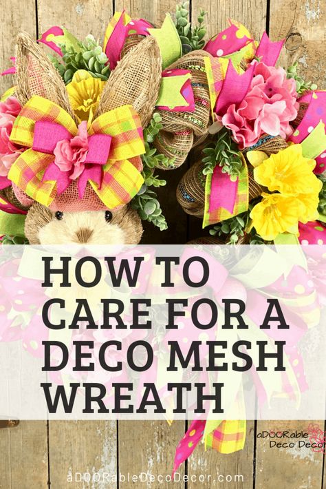 Adding Ribbon To Deco Mesh Wreath, Different Ways To Use Deco Mesh, Ruffle Method Deco Mesh Wreath, Deco Mesh Wreaths Trendy Tree, Deco Mesh Wreath Ideas, How To Keep Deco Mesh From Fraying, Ribbon Wreaths, Deco Mesh Wreaths Tutorials, How Do You Clean