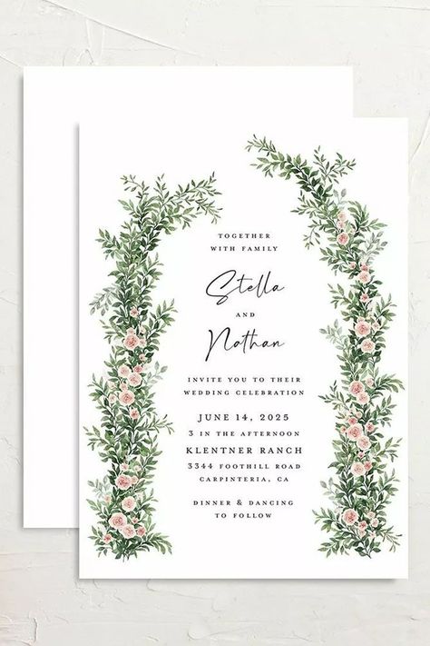 Wedding Planner App, Honeymoon Style, Arc Design, Engagement Rings Princess, Wedding Proposals, Floral Invitation, Wedding Invitation Design, Floral Wedding Invitations, Elegant Floral