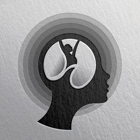 Logo Design Inspiration on Instagram: “Logo Concept for Mental health clinics⁠ .⁠ Just Check out this creative concept for mental health clinics logo.⁠ .⠀⠀⠀⠀⁠ ⠀⠀⁠ What do you…” Sport Psychology Logo, Hypnosis Logo Design, Mental Strength Symbol, Psychology Clinic Logo, Healing Logo Design Ideas, Art Therapy Logo Design, Therapy Logo Design Inspiration, Mental Health Graphics Illustration, Symbols For Mental Health