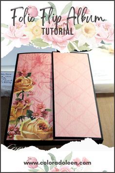 Check out this adorable Folio Flip Album tutorial post over on the blog! Diy Mini Album Tutorial, Scrapbook Albums Tutorial, Diy Mini Album, Album Tutorial, Mini Album Tutorial, Scrapbook Tutorial, Album Diy, Scrap Album, Vintage Junk