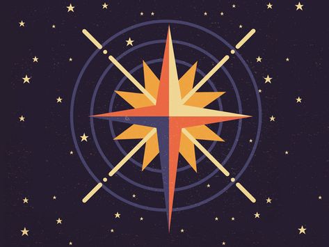 North Star by Owen Davey North Star Constellation, North Star Illustration, North Star Aesthetic, North Star Painting, North Star Logo, Saint Illustration, North Star Design, Owen Davey, Teaching Class