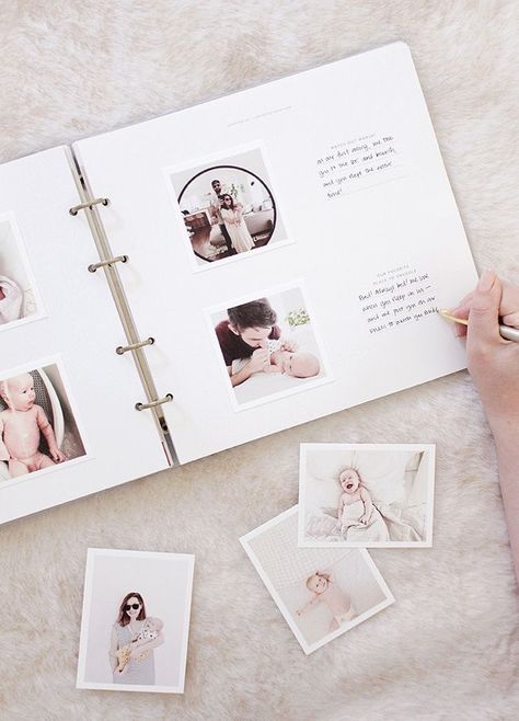 Baby Books Diy, Modern Baby Book, Baby Record Book, Diy Photo Book, Artifact Uprising, Photo Album Diy, Baby Memory Book, Album Diy, Keepsake Books