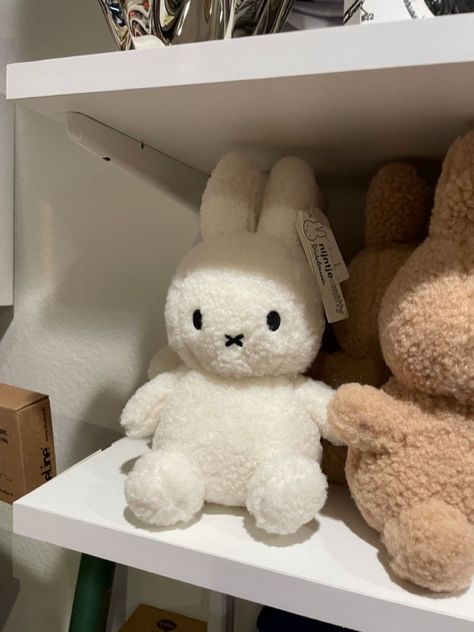 credits to owner Miffy Stuffed Animal, Miffy Plushies, Cute Plushies Kawaii, Miffy Stuff, Miffy Plush, Miffy Bunny, Dream Gift, Cute Animals Images, Birthday List