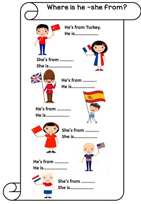 Countries Nationalities And Languages, Countries Activities For Kids, Where Are You From, Nationality Worksheet, Countries And Nationalities Worksheet, Country Activities For Kids, Countries For Kids, Country Activities, Country And Nationality