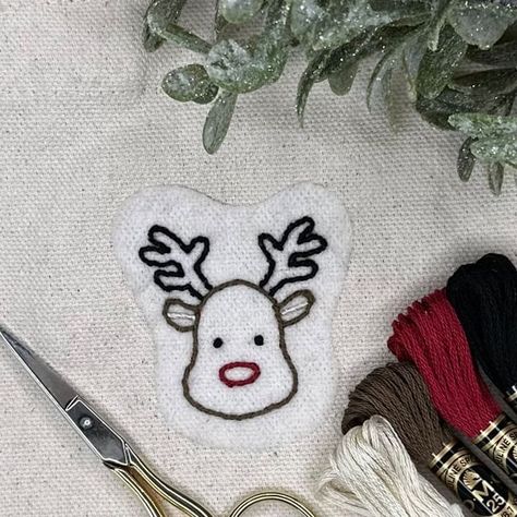 Valeri • Homestead & Thread • Hand Embroidery (@homesteadandthread) | Instagram profile Whipped Back Stitch, Reindeer Embroidery, Couple Posts, Embroidery Simple, Basic Hand Embroidery Stitches, Stitch Guide, French Knots, French Knot, Hand Embroidery Stitches