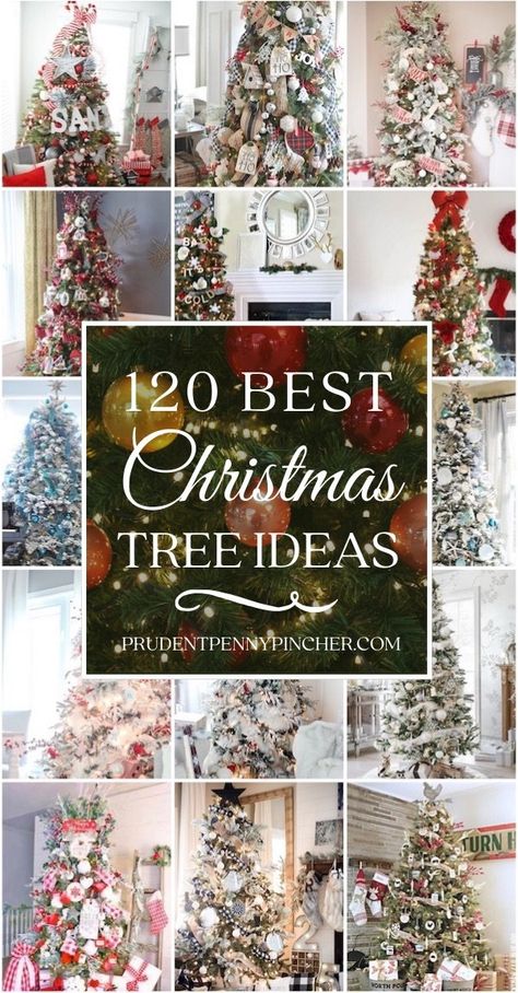 Christmas Trees Ideas 2022, Vintage Inspired Christmas Tree Target, Tree Decoration Themes, Xmas Tress Ideas, Christmas Tree Decorating Ideas 2022, Christmas Tree Decor Styles, Themed Xmas Trees, Rustic Christmas Tree Decorations Ideas, Trending Christmas Tree Decor 2022