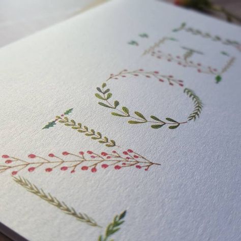 Christmas Card Designs Watercolour, Diy Christmas Cards Handmade Ideas, Christmas Calligraphy Cards, Beautiful Christmas Cards Handmade, Christmas Cards Painted, Christmas Card Design Ideas, Christmas Card Ideas Handmade, Diy Christmas Cards Handmade, Handmade Christmas Cards Ideas