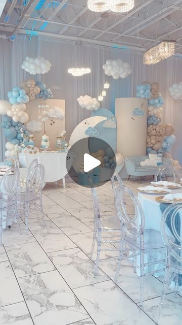 Philly Event Designer + Balloon Stylist on Instagram: "☁️ On Cloud 9! ☁️  The dreamiest baby shower to celebrate Baby Zayn! 🤍 . Thank you and congratulations to my amazing clients, @_abbstar and Xavier! Your confidence means the world to me! I’m so excited for you two!! 🤗  . Design + Balloons: @mekiasexquisite  Cake: @lovelymadecakes  Cookies: @sugarwithatwist  Acrylic signage: @averylittleshop  Rentals: @keiryskreations & @designlabrentals  Venue: @loft17venue  My wooden prop fabricator: @m.caseydesigns" Cloud Nine Baby Shower Cake, We're On Cloud 9 Baby Shower Theme, A Dream Come True Baby Shower Theme, Babyshower Theme Ideas, Cloud 9 Cookies, Cloud Baby Shower Cookies, Cloud 9 Baby Shower Cake, Cloud 9 Cake, Cloud 9 Baby Shower Theme Boy