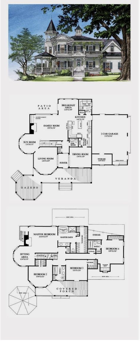 Victorian Style House, Victorian House Plans, Small Floor Plans, Modern Floor Plans, House Plans Mansion, Sims 4 House Plans, House Plans One Story, Plans Architecture, Vintage House Plans