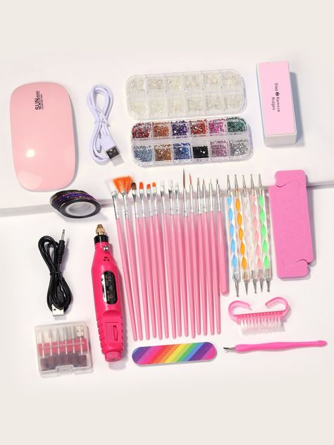 Perfect your nail art skills with this complete kit. Nail Equipment, Nail Pen, Nail Drills, Art Tool, Nail Art Pen, Latest Nail Art, Manicure Kit, Nail Art Kit, Nail Art Brushes