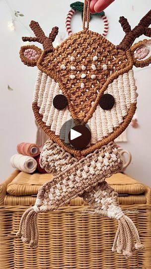 Macrame Reindeer Tutorial, Macrame Reindeer, Somewhere In My Memory, My Memory, Macrame Patterns, Prague, Orchestra, Reindeer, Etsy Store