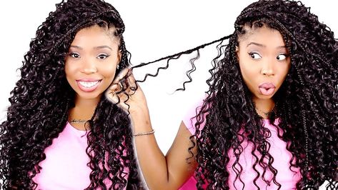 Goddess Box Braids Tutorial! Step By Step In Detail! [Video] - https://blackhairinformation.com/video-gallery/goddess-box-braids-tutorial-step-by-step-in-detail-video/ Braids Tutorial Step By Step, Hair Drawing Tutorial, Tutorial Braids, Box Braids Tutorial, Goddess Box Braids, Box Braid Hair, Braids Tutorial, Blonde Box Braids, Jumbo Box Braids