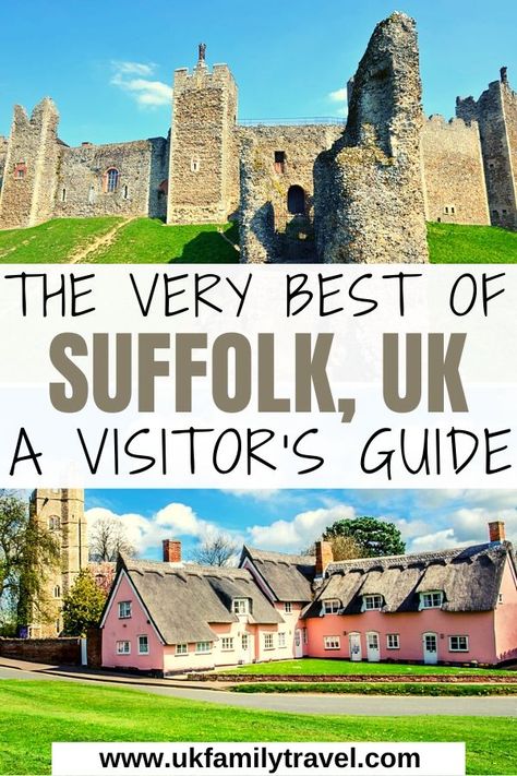 Visiting Suffolk on your UK holidays? Growing up in Suffolk and knowing it inside out, we put together a complete guide to visiting Suffolk. Prettiest Villages in Suffolk | Things to do in Suffolk | Suffolk holidays | UK holidays | Suffolk Coast | Suffolk Pubs | Suffolk Accommodation | Suffolk with Kids | Suffolk Wildlife | #visitsuffolk #ukholidays Traveling Board, House In The Clouds, Ipswich Suffolk, Suffolk Coast, Suffolk England, Uk Holiday, Travel England, England Trip, Honeymoon Places