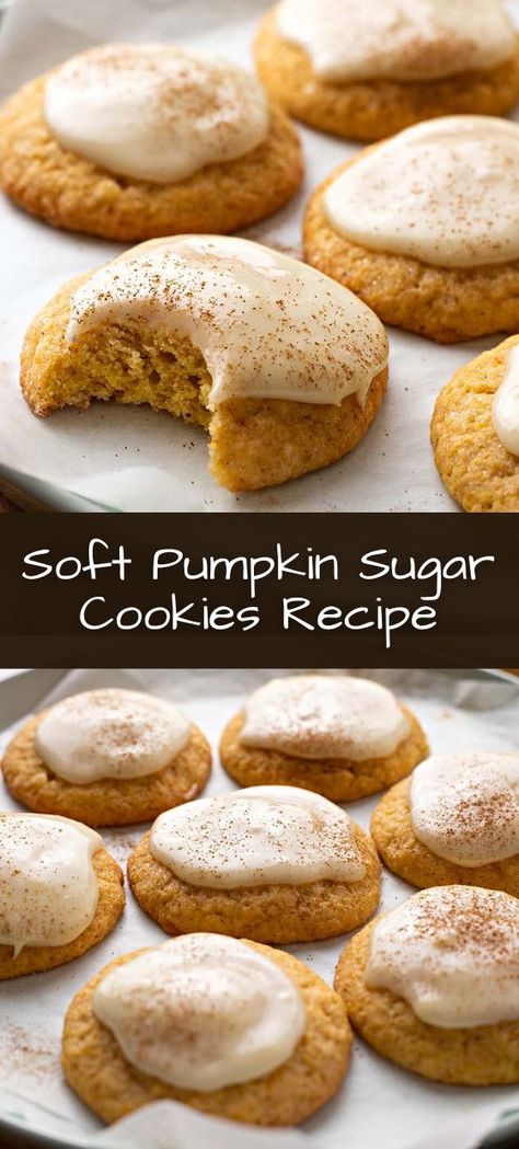 Pumpkin Sugar Cookies, Pumpkin Cookie Recipe, Pumpkin Recipes Dessert, Best Pumpkin, Thanksgiving Desserts, Pumpkin Cookies, Pumpkin Dessert, Fall Baking, Sugar Cookies Recipe