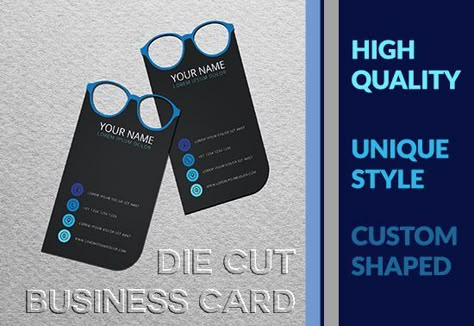 Set yourself apart from the standard rectangular card with a die-cut shaped business card!Unique shape allows you to have a lasting impression with potential customers.Custom shaped business cards such as; Square Circle Oval Specific shape*exclude folding double penal card*not offering print service ... Fiverr Affiliate link, #Fiverr #design #die #cut #business #card #exclude #print #service #asr #designer #set #standard Business Card Unique, Die Cut Business Cards, Eyewear Store Design, Folded Business Cards, Kids Toy Store, Optical Shop, Unique Business Cards, Visiting Cards, Name Cards