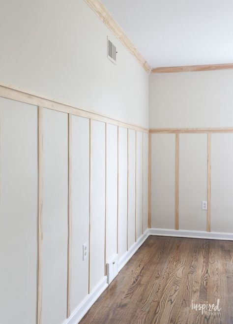 Vertical Wall Paneling, Batten Diy, Basement Finish, Board Batten, Board And Batten Wall, House Updates, Creative Bedroom, One Room Challenge, Room Challenge