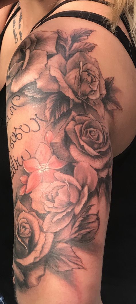 In A Field Of Roses She Is A Wildflower Tattoo, In A Field Of Roses She Is A Wildflower, In A Field Of Roses Be A Wildflower, In A Field Of Roses She Is A Wildflower Quote, Tatoo Rose, Wild Rose Tattoo, She Is A Wildflower, Field Of Roses, Color Roses