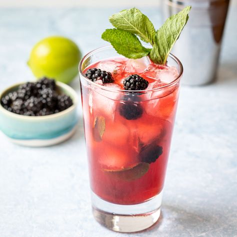 When you're finished stuffing handfuls of gorgeous summer blackberries in your mouth, turn some of them into a Blackberry Mojito. This classic cocktail goes to the next level with fresh blackberries and a blackberry simple syrup. Citrusy, sweet, bubbly, and totally refreshing. google "blackberry mojito vanillabeancuisine" for the recipe. #blackberryseason, #blackberrymojito, #mojito, #summercocktails Blackberry Simple Syrup, Blackberry Mojito, Classic Cocktail, Summer Cocktails, Classic Cocktails, Simple Syrup, Mojito, The Recipe, Blackberry