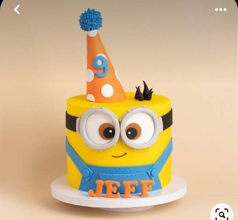 Minions Cake Ideas, Minion Cake Design, Cake Minion, Kid Design, Minion Birthday Cake, Animal Birthday Cakes, Minion Cake, Minion Birthday, Minion Party