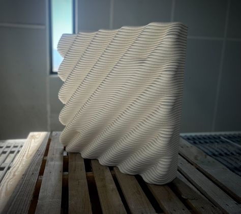 Check out 3D Printed architectural artwork that has been designed and printed with Pikus 3D. 3d Printed Architecture, Architectural Artwork, Clay Printing, Printed Concrete, 3d Printing Architecture, Drukarka 3d, Bt Speaker, Print Company, Printing Companies