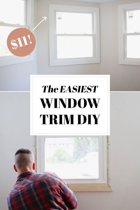 Simple Window Trim, Window Trim Ideas Interior, Craftsman Trim Window, Craftsman Style Window Trim, Window Trim Styles, Craftsman Style Windows, Farmhouse Window Trim, Craftsman Window, Craftsman Window Trim