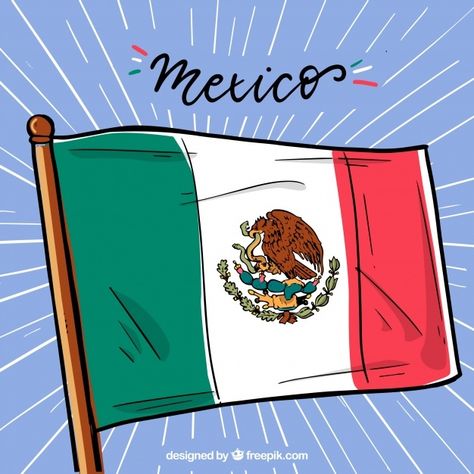 Fondo hecho a mano de la bandera mexican... | Free Vector #Freepik #freevector #fondo #mano #bandera #dibujados-mano Mexican Flag Drawing, Mexico Country, Flag Drawing, Mexican Flags, Flag Art, Flag Background, Art Room, Instagram Feed, Sketch Book