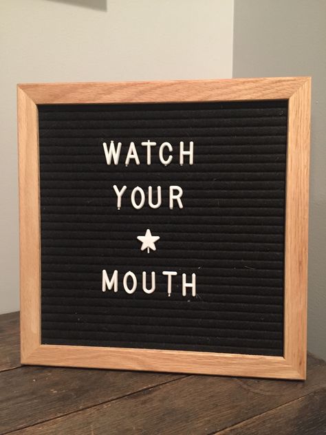 What if I watched my own mouth?   What if I paid as much attention to the words  I use when speaking to or about myself as I do   when choosing what to say to others? Mouth Quote, Watch Your Mouth, Healthy Mouth, About Myself, What To Say, 2025 Vision, The Energy, What If, Letter Board