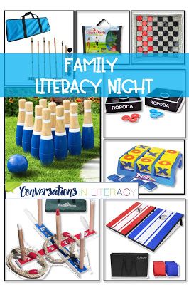 Family Reading Night At School, Family Literacy Night Ideas, Literacy Night Games, Literacy Night Themes, Family Literacy Night Activities, Literacy Night Activities, Academic Coach, Family Literacy Night, Family Library