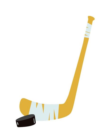 Ice hockey Stick and puck. simple flat design Ice Hockey Stick, Ice Hockey Sticks, Hockey Stick, Social Media Icons, Ice Hockey, Design Design, Flat Design, Hockey, Clip Art