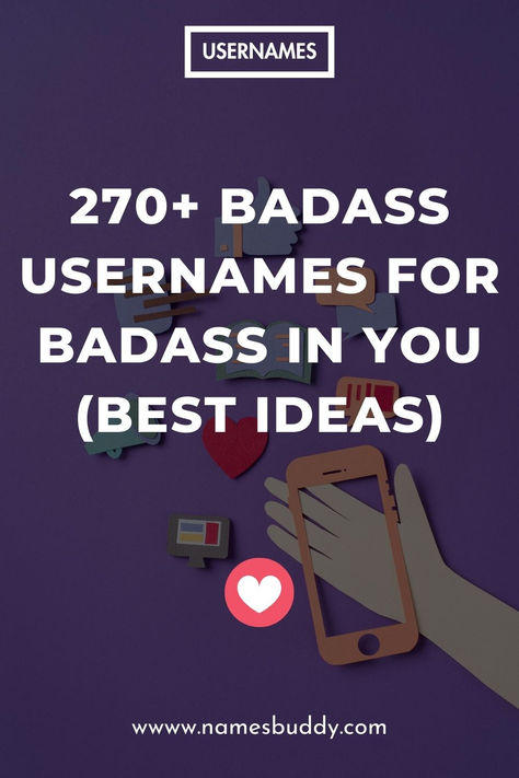 Badass Usernames Short Usernames Ideas For Tiktok, Bad Usernames For Instagram, Gangsta Usernames For Instagram, Badass Nicknames For Women, Fitness Username Ideas, Usernames With Numbers, Usernames With Your Name, Simple Usernames, Baddie Username Ideas