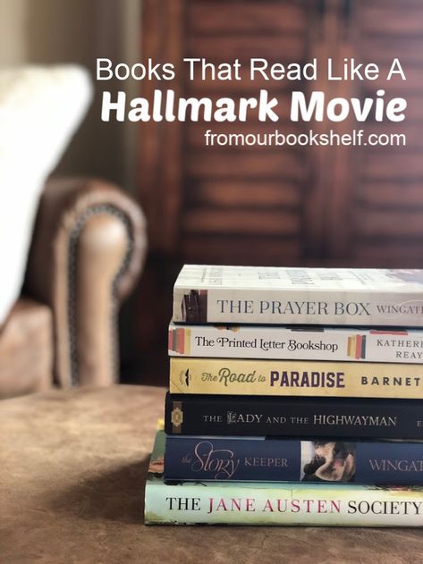 Gifts For Hallmark Movie Lovers, Movies Based On Novels, Hallmark Books, 2023 Hallmark Movies, Hallmark Mystery Movies, Clean Romance Books, Mary Higgins Clark Books In Order, The Guernsey Literary, Types Of Reading