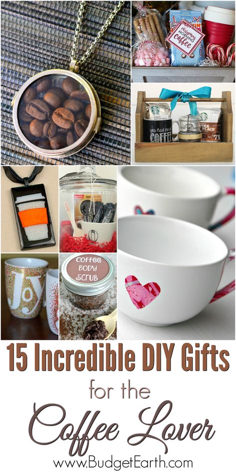 Looking for the perfect gift for someone who loves coffee? Check out our list of 15 Incredible DIY Gifts for the Coffee Lover here! Coffee Lover Gift Ideas, Lover Gift Ideas, Coffee Drawing, Coffee Scrub, Coffee Lover Gift, Gifts For Coffee Lovers, Diy Coffee, Cup Of Joe, Homemade Christmas Gifts