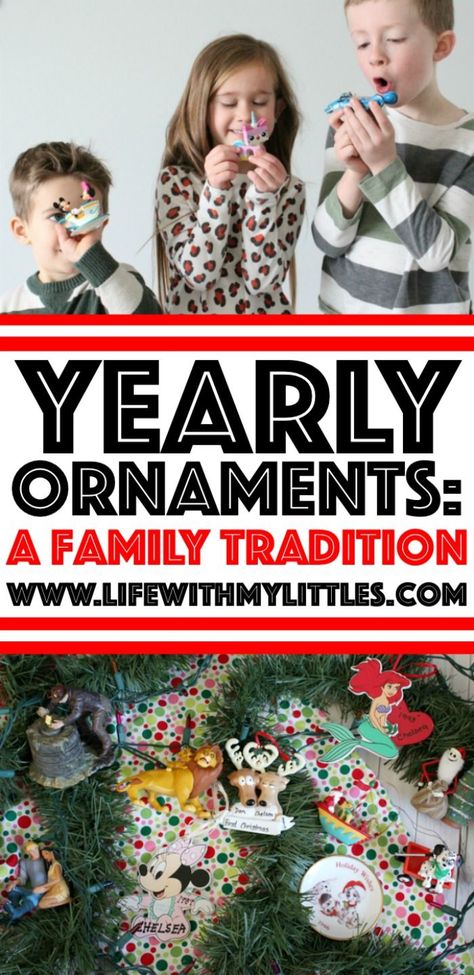 Looking for a long-lasting family Christmas tradition? Try yearly ornaments! It's fun, it's easy, and they last for years! Yearly Ornament Tradition, Christmas Ornament Tradition, Ornament Tradition, New Years Traditions, Christmas Bucket, Christmas Traditions Family, Kids Christmas Ornaments, Family Ornaments, Christmas Tradition