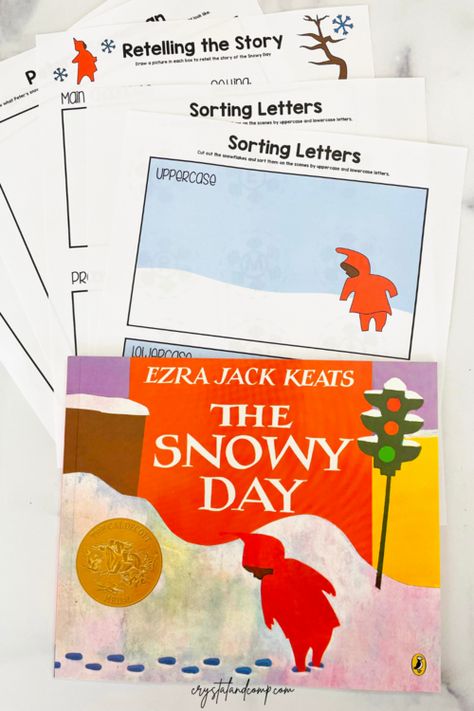 The Snowy Day Book, Clothes Study, The Snowy Day, Letter Sorting, Letter Sort, Slp Activities, Snow Theme, Free Preschool Printables, Preschool Programs