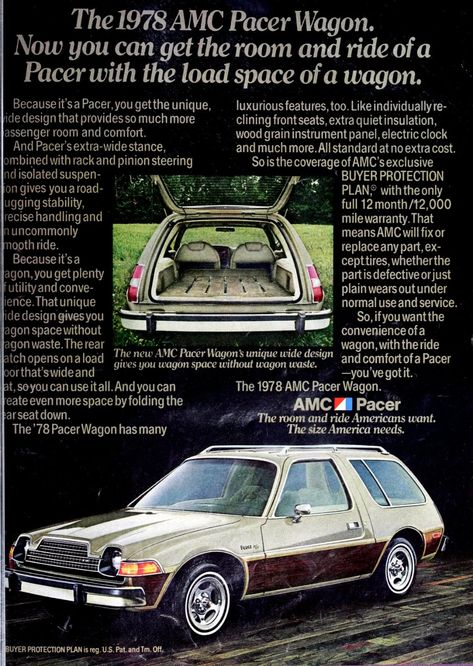 Amc Cars, American Motor Company, Amc Pacer, Automotive Ads, Amc Rambler, Automotive Advertising, Car Manual, Crossover Cars, American Motors Corporation