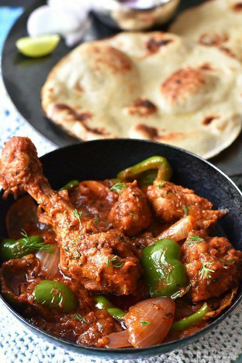 Kadai Chicken Recipe, Chicken Kadai, Chicken Kadai Recipe, Kadai Chicken, Karahi Recipe, Restaurant Style Recipes, Chicken Karahi, North Indian Recipes, Like Chicken